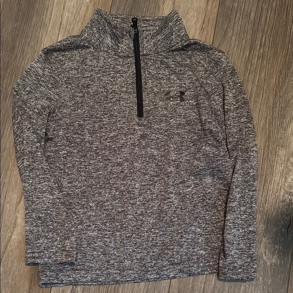 Under Armour Kid’s Heathered Gray Lightweight Pullover